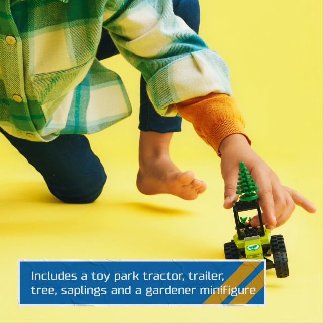 Amazon.com: LEGO City Park Tractor 60390, Toy with Trailer for